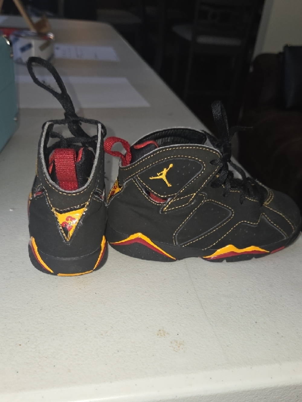 Nike Air Jordan 7 Retro TD Citrus Toddler Baby Size 10C - Picture 6 of 10